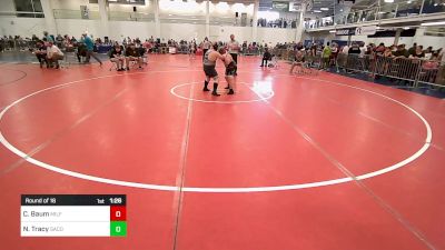 165 lbs Round Of 16 - Cameron Baum, Milford MA vs Nolan Tracy, Saco Valley WC