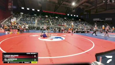 4A-220 lbs Cons. Round 1 - Lukas Balfanz, Campbell County vs Eli Anderegg, Cheyenne East