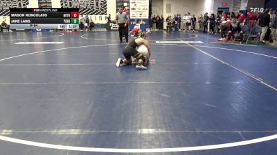 133 lbs R-64 - Mason Roncolato, Notre Dame GP vs Jake Lang, Penn Trafford
