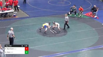 102 lbs Quarterfinal - Kaden Barnhart, Blairsville vs Austin Noe, Northampton