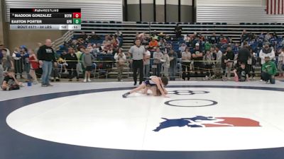 84 lbs Cons. Sub-rd Of 16 - Maddon Gonzalez, New Castle Youth Wrestling Club vs Easton Porter, One Percent Better