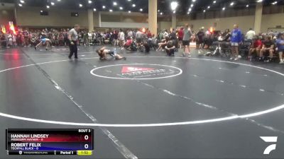 106 lbs Round 1 (6 Team) - Robert Felix, Techfall Black vs Hannah Lindsey, Mississippi Mayhem