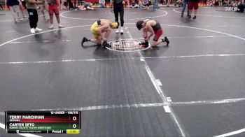108/115 Round 1 - Terry Marchman, Geogira vs Carter Seto, Harris County Youth Wrestling
