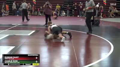 PW-12 lbs Quarterfinal - Gunnar Faust, Indee Mat Club vs Charlie Nuss, Denver Wrestling Club