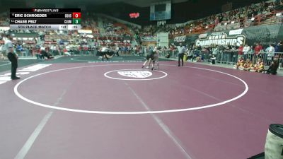 150 lbs 5th Place Match - Eric Schroeder, Colby HS vs Chase Pelt, Columbus HS