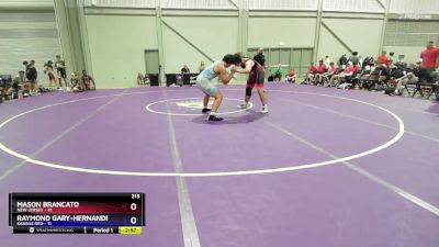 215 lbs Placement Matches (16 Team) - Mason Brancato, New Jersey vs Raymond Gary-Hernandez, Kansas Red