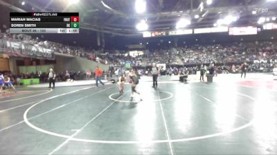 120 lbs Champ. Round 1 - Mariah Macias, Fruitland vs Soren Smith, Bishop Kelly