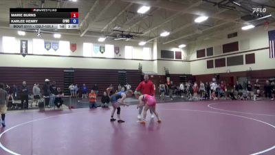 122.7-131.1 Champ. Round 1 - Marie Burns vs Karlee Henry, Cresco Youth Wrestling Club