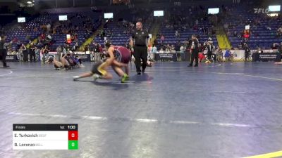 110 lbs Final - Ezra Turkovich, Bedford vs Bryce Lorenzo, Belle Vernon