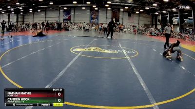 105 lbs Rd# 9- 2:15pm Saturday Final Pool - Nathan Mathis, POWA vs Camden Hook, Minion Black