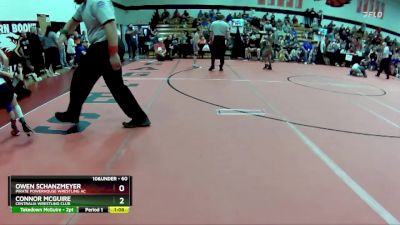 60 lbs Cons. Semi - Owen Schanzmeyer, Pirate Powerhouse Wrestling Ac vs Connor McGuire, Centralia Wrestling Club