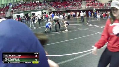 70 lbs Champ. Round 1 - Kellen Malcolm, Waverly Wrestling Club vs Cruz Caudillo, MWC Wrestling Academy