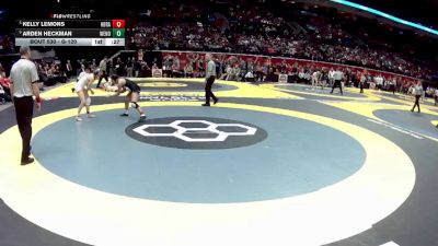 G-120 lbs 5th Place Match - Arden Heckman, G-Wester. North vs Kelly Lemons, G-Hil. Bradley