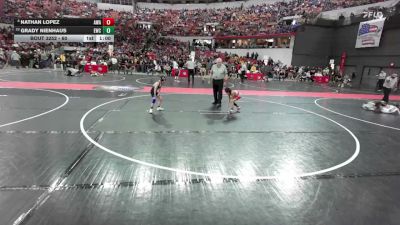 60 lbs Cons. Round 2 - Grady Nienhaus, Evansville Wrestling Club vs Nathan Lopez, Askren Wrestling Academy