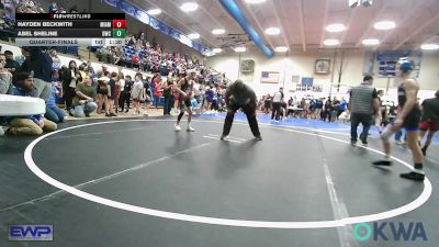 80 lbs Quarterfinal - Abel Sheline, Bartlesville Wrestling Club vs Hayden Beckwith, Miami