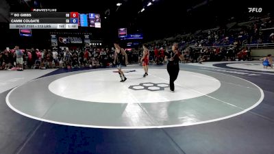 113 lbs Cons. Sub-rd Of 32 - Bo Gibbs, OH vs Camm Colgate, CA