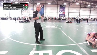 107 lbs Round Of 32 - River Cote, MT vs Mikayla Williams, GA