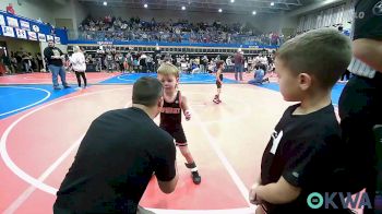 40 lbs Quarterfinal - Taylor Cary, Owasso Takedown Club vs Easton Lowry, Sperry Wrestling Club