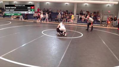 157 lbs Cons. Round 3 - Toby West, Cowley College vs Jacob Taplin, Southwest Minnesota State