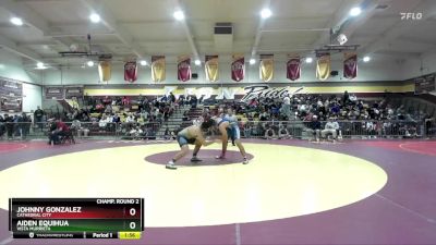 165 lbs Champ. Round 2 - Aiden Equihua, Vista Murrieta vs Johnny Gonzalez, Cathedral City