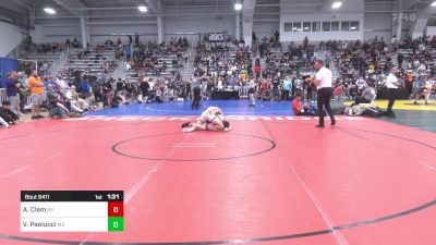 126 lbs Quarterfinal - Anthony Clem, NY vs Vincent Paolucci, MD