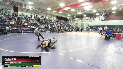 126 lbs Quarterfinal - Anthony Tamay, Brawley vs Riley Jones, El Capitan