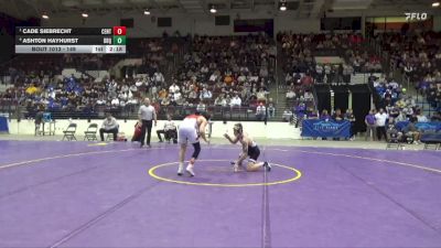 149 lbs Semifinal - Cade Siebrecht, Central vs Ashton Hayhurst, University Of Dubuque