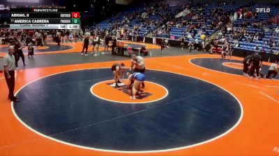 140 lbs Cons. Round 1 - America Cabrera, Chicago (Phoenix Military Academy) vs Abigail Ji, Hoffman Estates (H.S.)