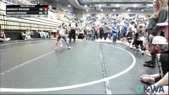 73 lbs Quarterfinal - Brantley Brunger, Raw Wrestling Club vs Demitri Strange, Woodland Wrestling Club