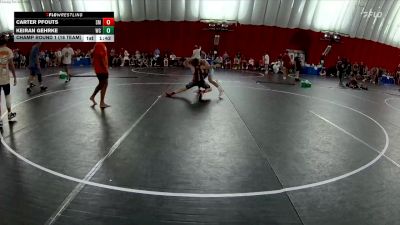 120 lbs Champ Round 1 (16 Team) - Carter Pfouts, Savannah-Maysville A vs Keiran Gehrke, WCAABE Knights