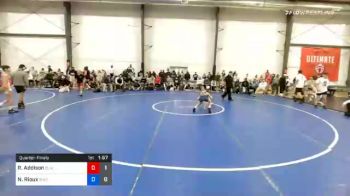 38 kg Quarterfinal - Rivers Addison, Blairstown Wrestling Club vs Nathan Rioux, Team Shutt