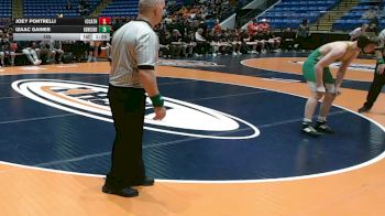 165 lbs Quarterfinals (8 Team) - Izaac Gaines, Geneseo vs Joey Pontrelli, Elmhurst (IC Catholic)