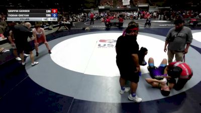 175 lbs Griffin Gerber, SJWA - San Joaquin Wrestling Association vs Tigran Greyan, TCWA - Tri-Counties Wrestling Association