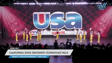 California State University Dominguez Hills - JV Song/Pom Intermediate -- Large (10-23) [2023 JV Song/Pom Intermediate -- Large (10-23) Day 3] 2023 USA Spirit & Junior Nationals/Collegiate Championships