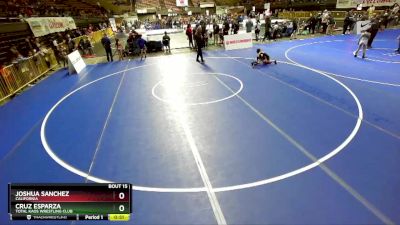 49 lbs Champ. Round 1 - Cruz Esparza, Total Kaos Wrestling Club vs Joshua Sanchez, California