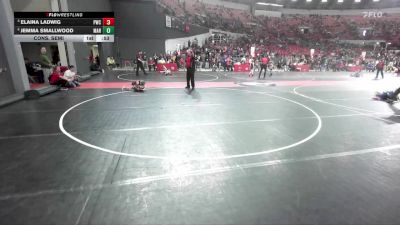 60 lbs Cons. Semi - Elaina Ladwig, Princeton Wrestling Club vs Jemma Smallwood, Marshfield