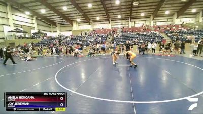 115 lbs 3rd Place Match - Anela Hokoana, Hawaii vs Joy Jeremiah, Hawaii