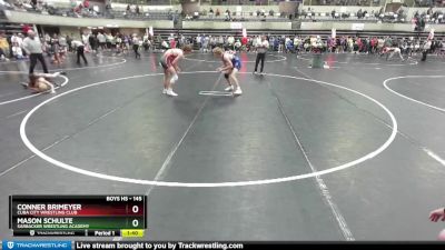 145 lbs Cons. Round 3 - Mason Schulte, Sarbacker Wrestling Academy vs Conner Brimeyer, Cuba City Wrestling Club