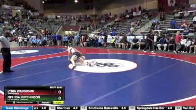 6A 170 lbs Quarterfinal - Melissa Hutchinson, Little Rock Central vs Lydia Wilkerson, Springdale