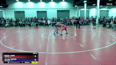 97 lbs Placement Matches (8 Team) - Isaac Jung, Georgia vs Nyjah Wood, Arkansas