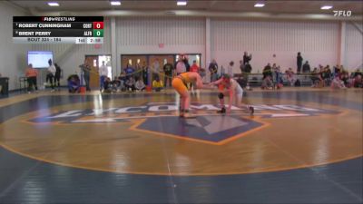 184 lbs 7th Place Match - Robert Cunningham, Cortland State vs Brent Perry, Alfred State