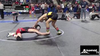 140 lbs 1st Place Match - Jasper Johns, CKSY Lions vs Stryker Avery, Maize