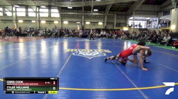 141 lbs Champ. Round 1 - Chris Cook, Worcester Polytechnic Institute vs Tyler Williams, Roger Williams University