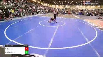 40 lbs Round Of 16 - Treyson Ross, Punisher Wrestling Company vs Jace Koa Villamil, Socal Grappling Club