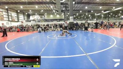 64 lbs Quarterfinal - Jonas Miranda, NOVA Wrestling Club vs Kai Vera, Great Neck Wrestling Club