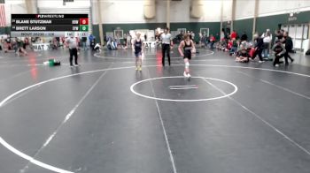 126 lbs Quarterfinal - Brett Larson, Elmcreek Youth Wrestling vs Blane Stutzman, Howells-Dodge