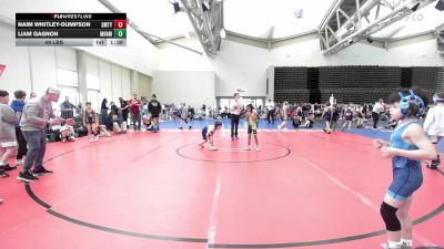 53 lbs Rr Rnd 3 - Naim Whitley-Dumpson, Smitty's Barn ES vs Liam Gagnon, Maine Hammahs ES