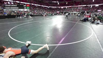 113 lbs 3rd Place Match - Chase Heimerman, Cedar Grove-Belgium vs Jaydon LeNoble, Weyauwega-Fremont