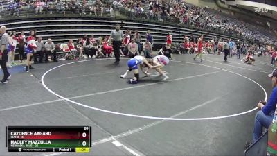 95 lbs Round 4 (6 Team) - Hadley Mazzulla, Nebraska Blue vs Caydence Aagard, Idaho