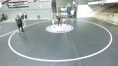 43 lbs Cons. Quarters - Ezra De La Cruz, Rough House Wrestling vs Hazel Grimley, California Grapplers